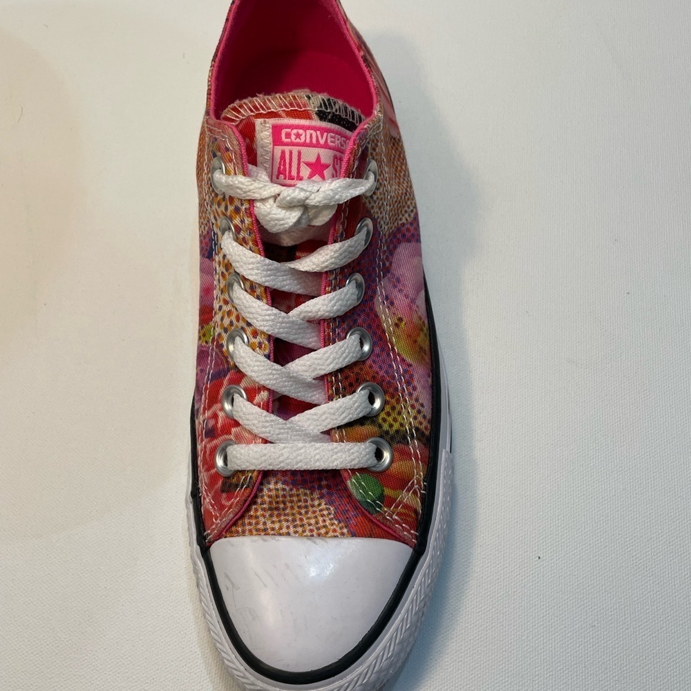 Amputee Left Shoe Converse Colorful Canvas Sneaker Size 6.5